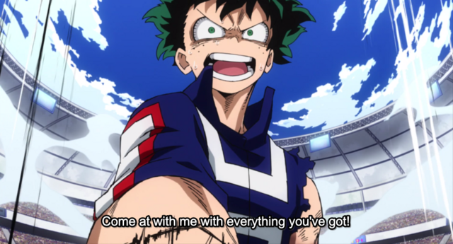 Midoriya's determination