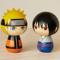 #Naruto und Sasuke verwandeln sich in entzückende handgefertigte Kokeshi-Puppen