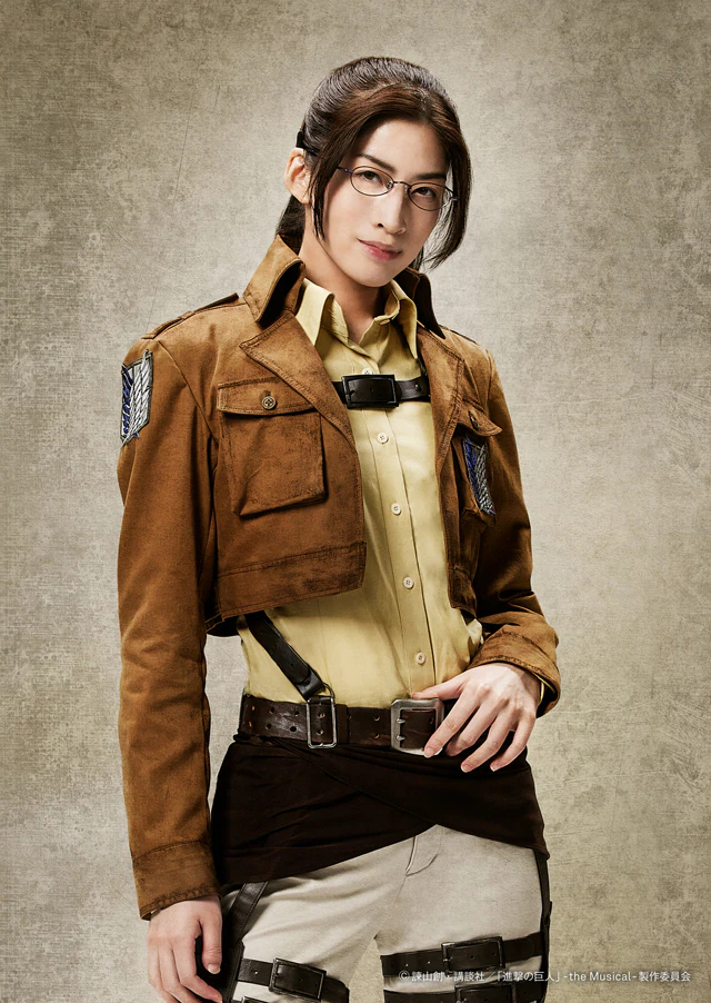 Riona Tatemichi as Hange in Attack on Titan the Musical