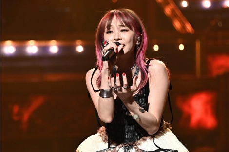 LiSA performing at the award ceremony