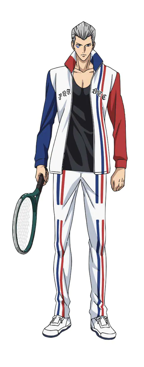 The Prince of Tennis II: U-17 World Cup Edgar Delacroix character design