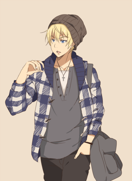 Blonde hair anime guy