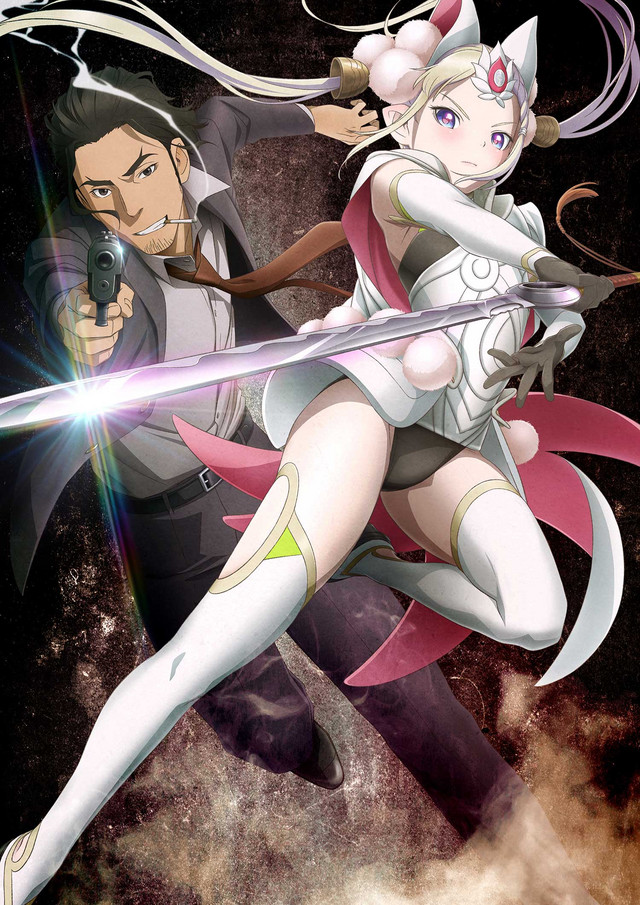 Detective Kei Matoba and knight-errant Tilarnna Exedilica fight crime in the Cop Craft TV anime.