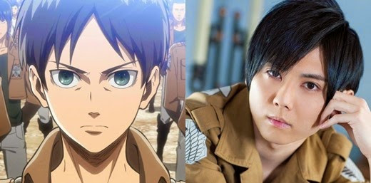 26 yuki kaji as eren yeager(attack on titan)