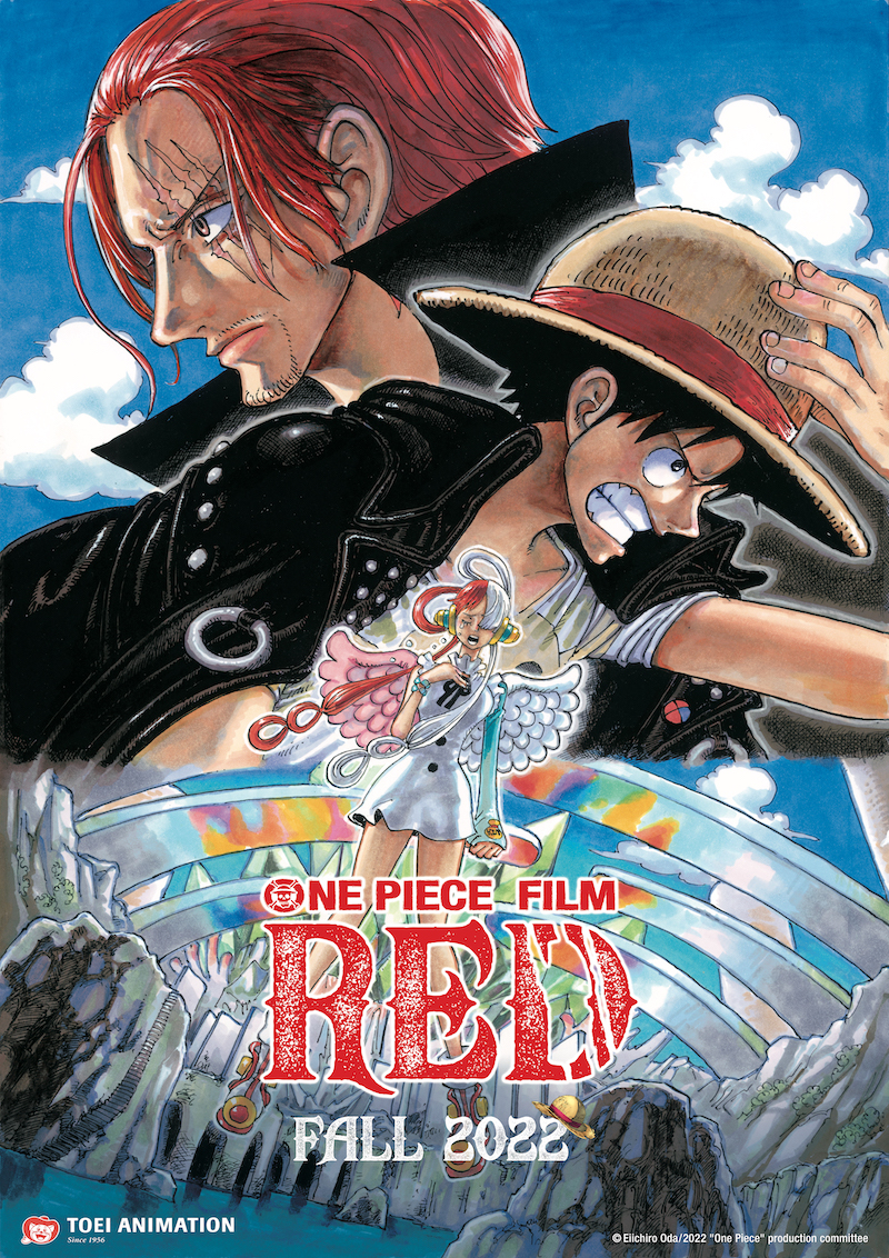 One Piece Film: póster rojo en inglés