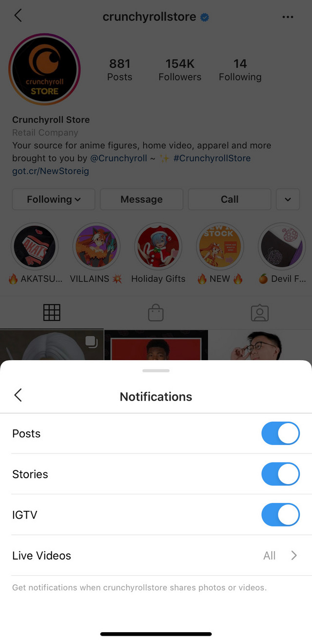 Story Notifications