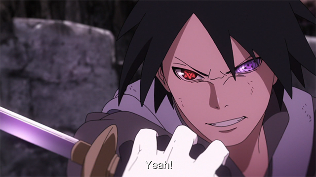 Sasuke, in Boruto