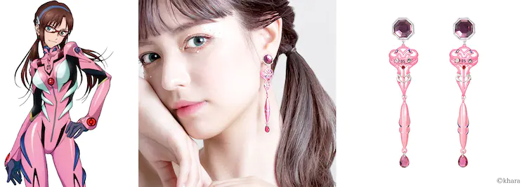 Evangelion x mayla classic earrings - Mari
