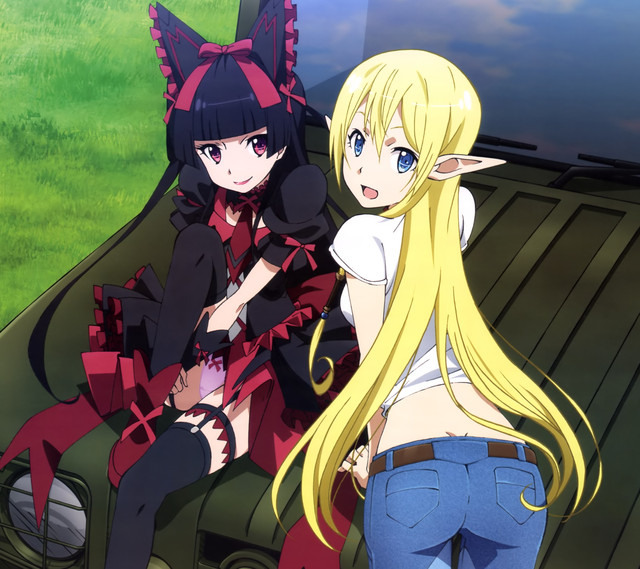 Gate jieitai kanochi nite anime