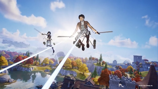 Mikasa and Levi Leap into Action in Fortnite x Attack on Titan Teaser