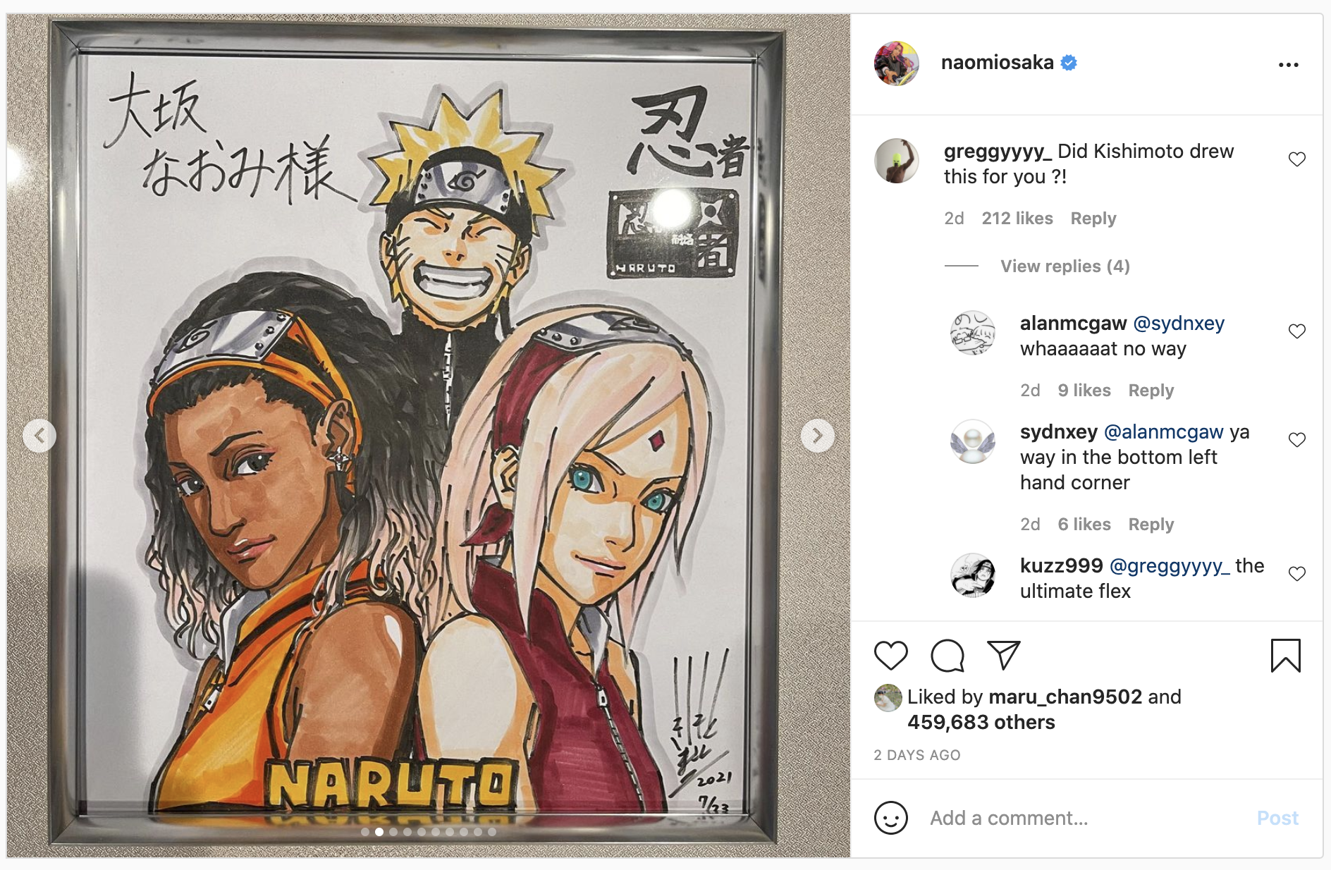 Naomi Osaka x Naruto