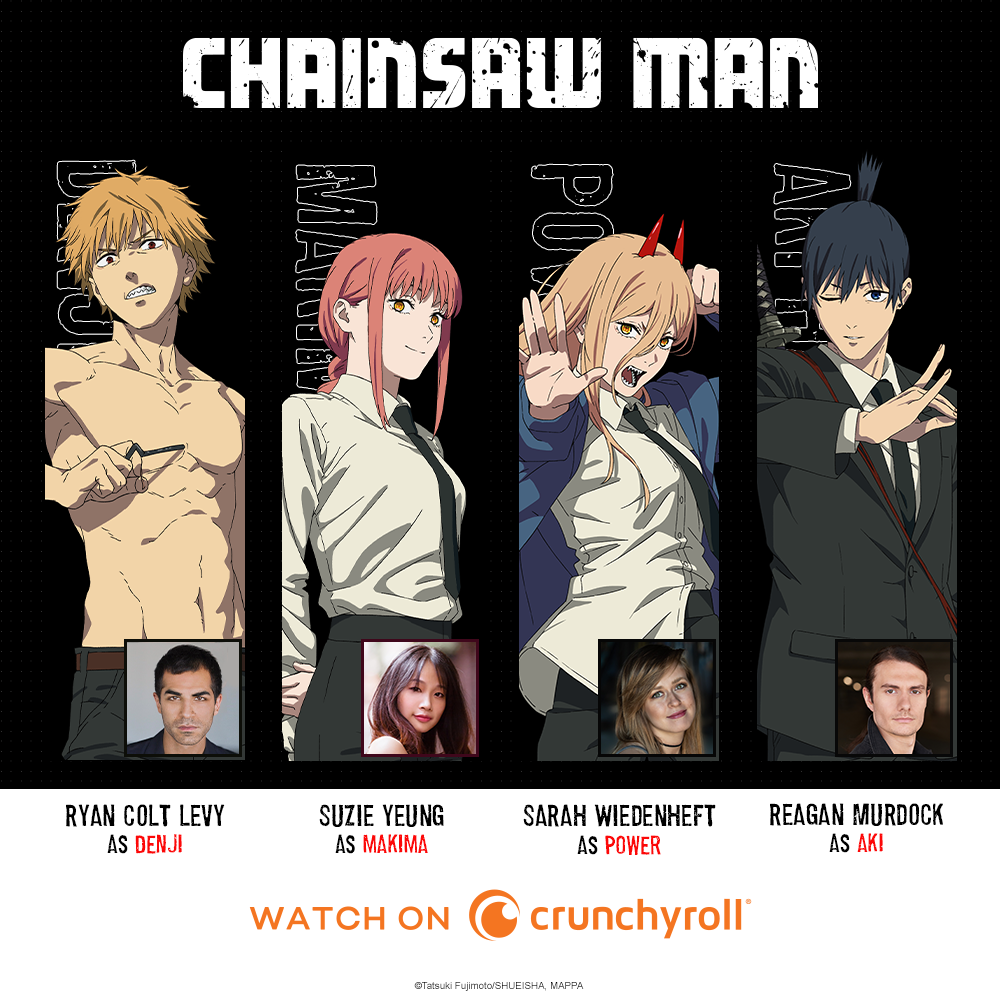 Chainsaw Man English Dub Reveals Main Cast, Dubbed Trailer - Anime