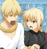 Crunchyroll - "Fate/Zero" Characters Eat Sweets Together For Local