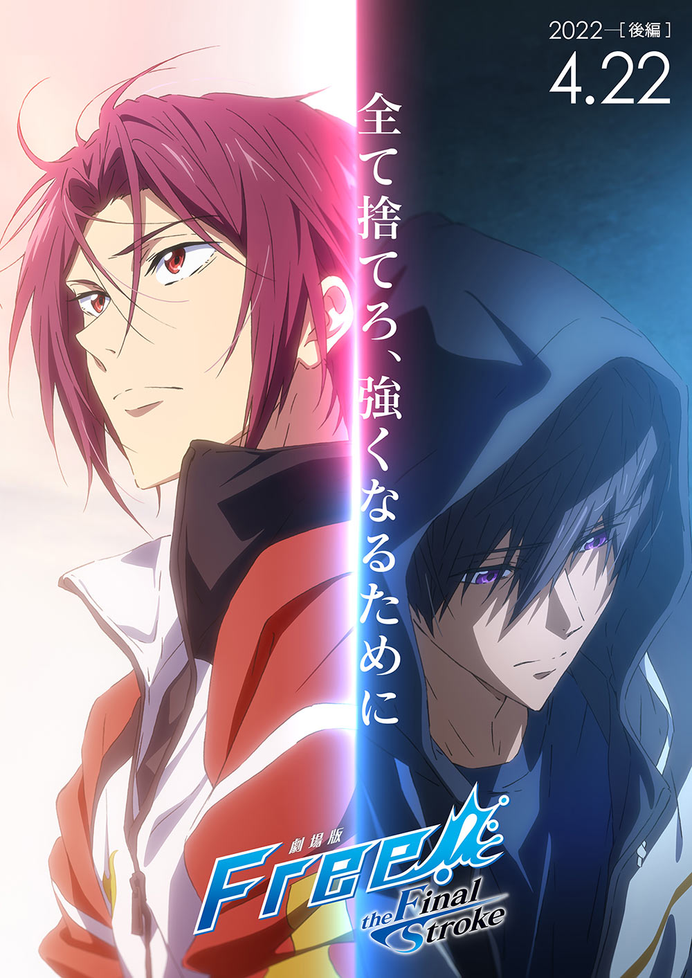 Rin and Haru's rivalry in Free!–the Final Stroke–