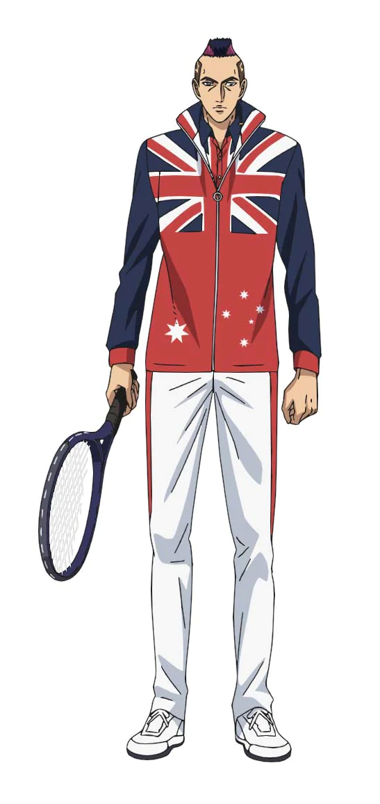 The Prince of Tennis II: U-17 World Cup Jason Joseph Dorgias character design