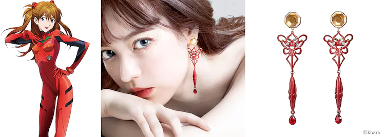 Evangelion x mayla classic earrings - Asuka