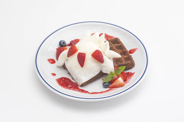 Faputa's Fromage Berry Sauce Waffles