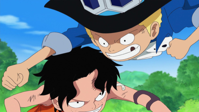 One Piece Summit War 385 516 Episode 496 To The Sea Someday The Pledge Of The Three Brats Watch On Crunchyroll