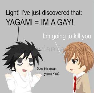 Resultado de imagen para light yagami gay
