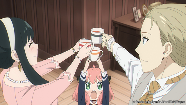 #SPY x FAMILY Anime steckt seinen kleinen Finger heraus für Porzellan-Teeservice