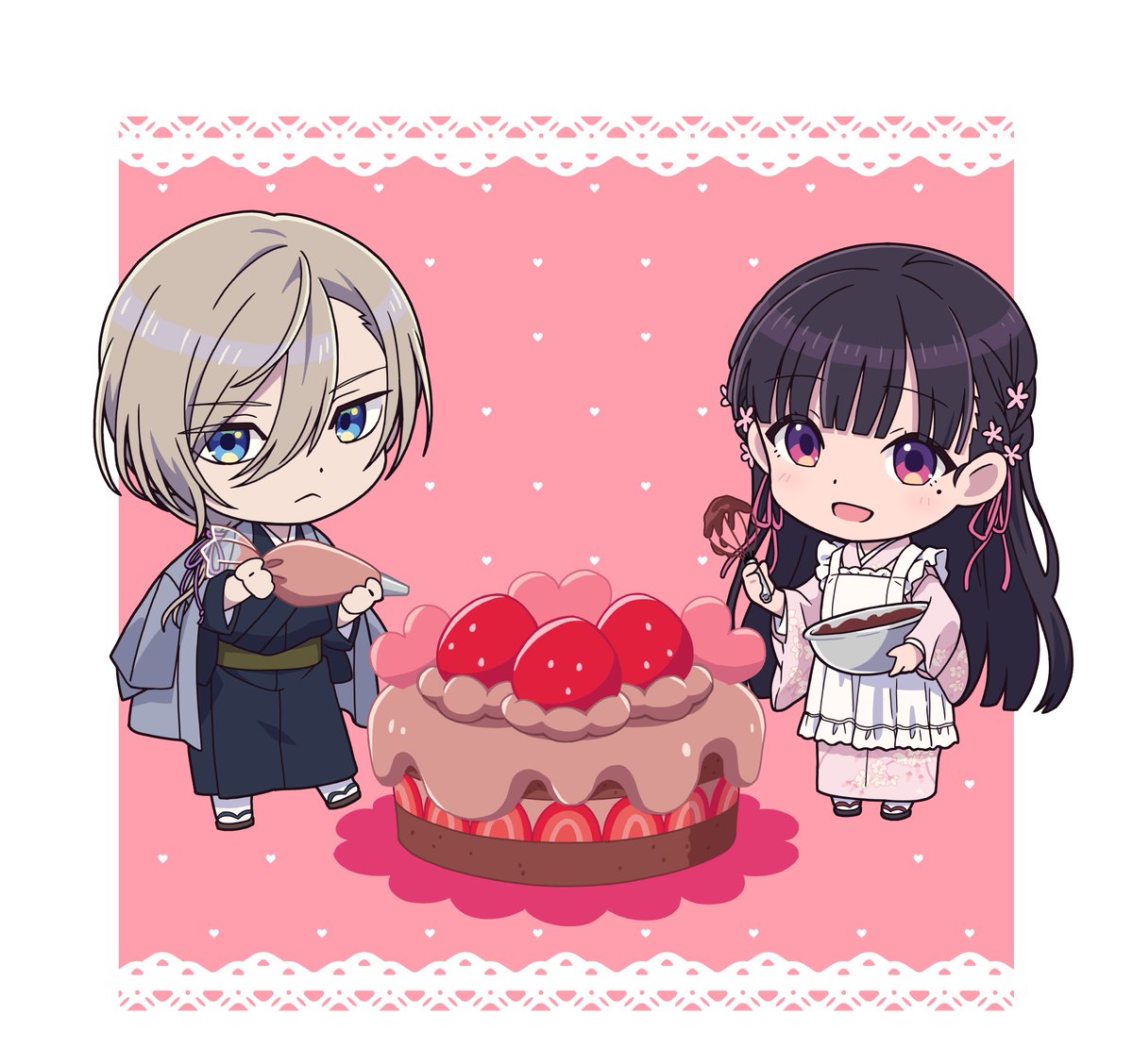 My Happy Marriage Valentine's illustration