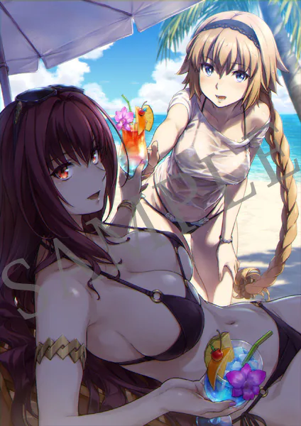 Scáthach and Jeanne, by Hanaharu Naruko