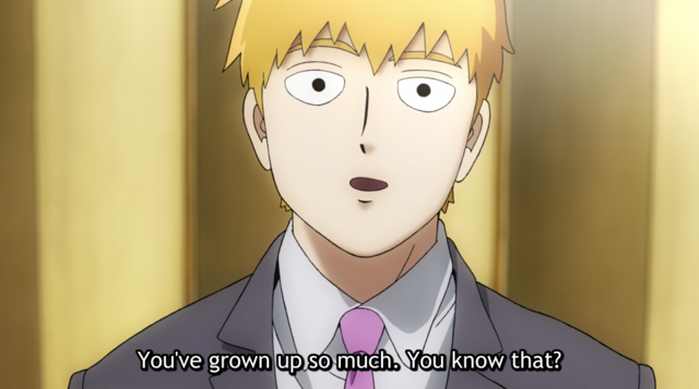 Reigen tells Mob the truth in front of the cameras