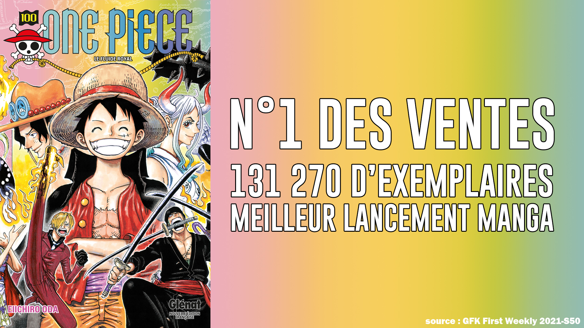 Crunchyroll Le Tome 100 De One Piece N 1 Des Ventes De Livres En France Sur Sa Semaine De Lancement