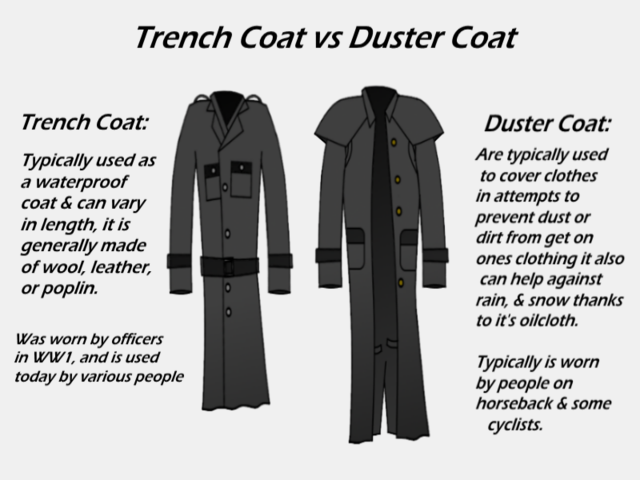 Wear Trenchcoats, Columbine Trench Coats
