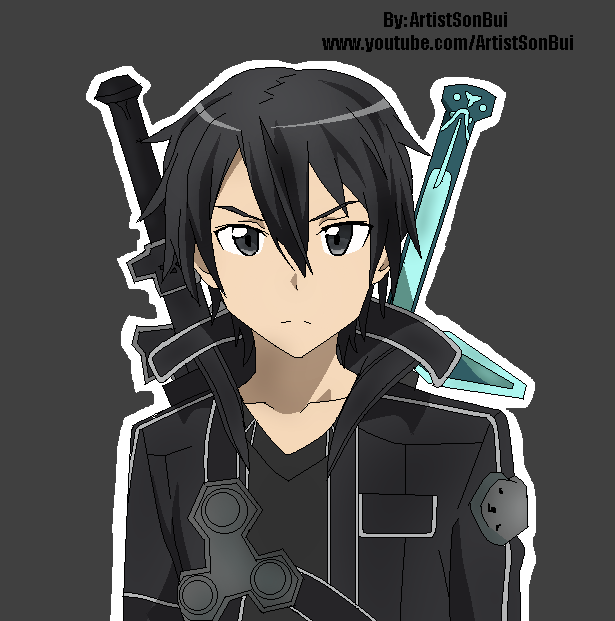 Crunchyroll Forum Sword Art Online Kirito Drawing