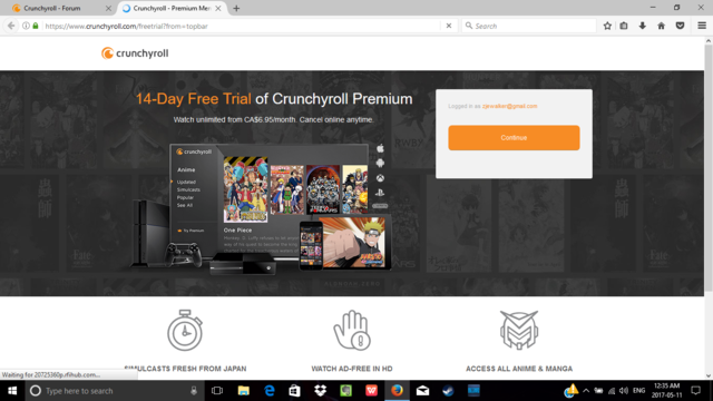 Crunchyroll - Forum - Cannot Input Credit Card Information