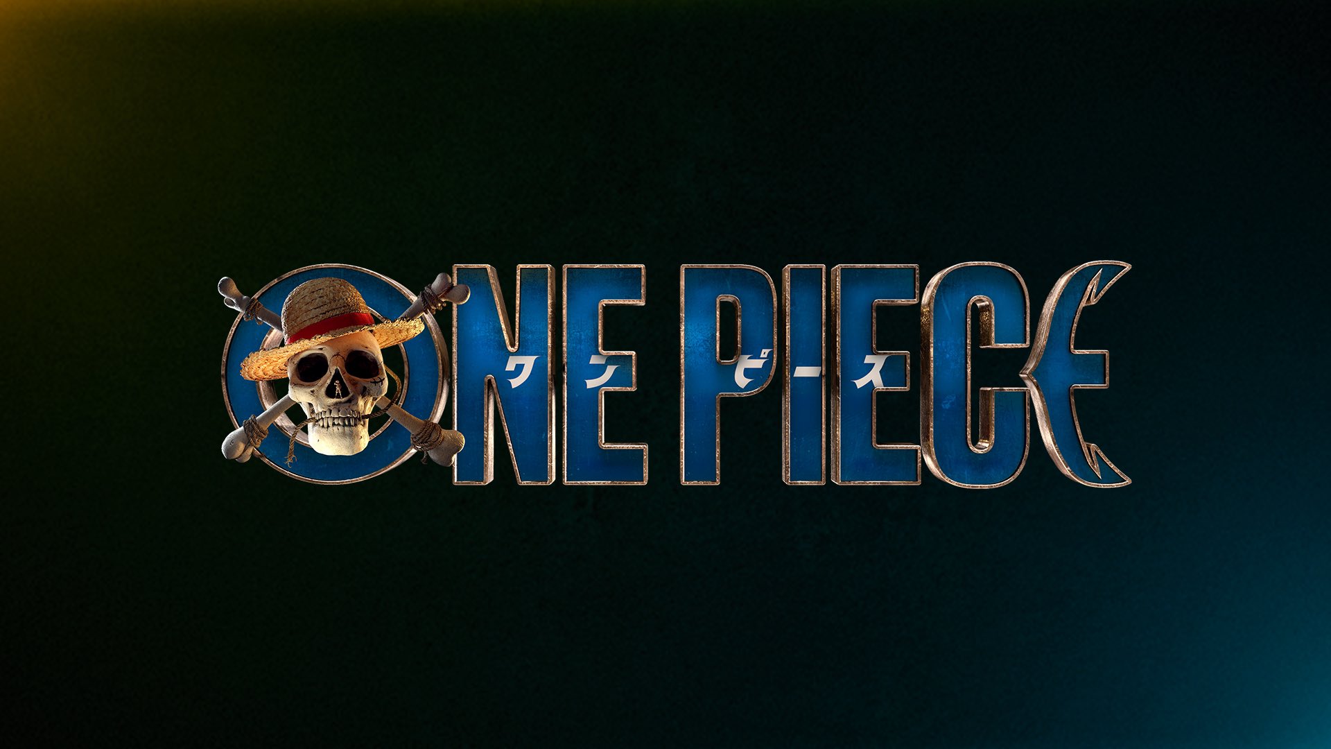 A promotional image featuring the logo for the live-action One Piece series in-development from Netflix.