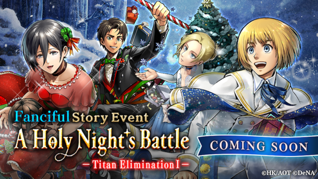 Shingeki no Kyojin celebra la navidad con un evento especial en Attack on Titan TACTICS