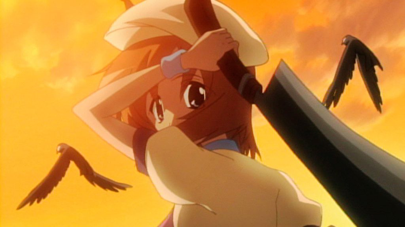 Rena in Higurashi, wenn sie weinen