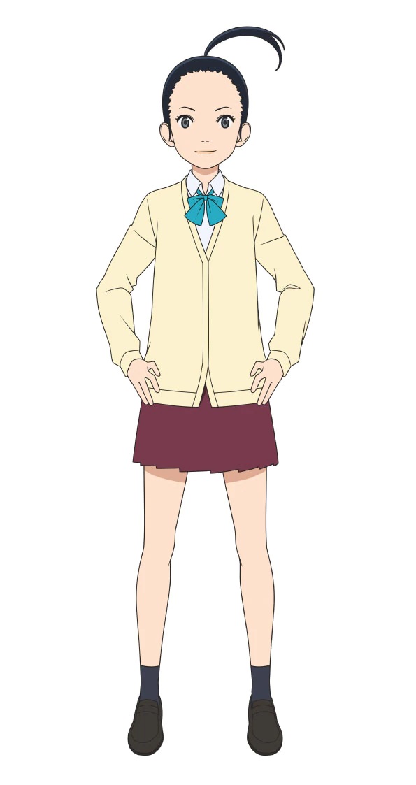 Eine Charaktereinstellung von Chika Kirishima, einem Mitglied des Mädchenfußballclubs der Urawa Kuninari High School.