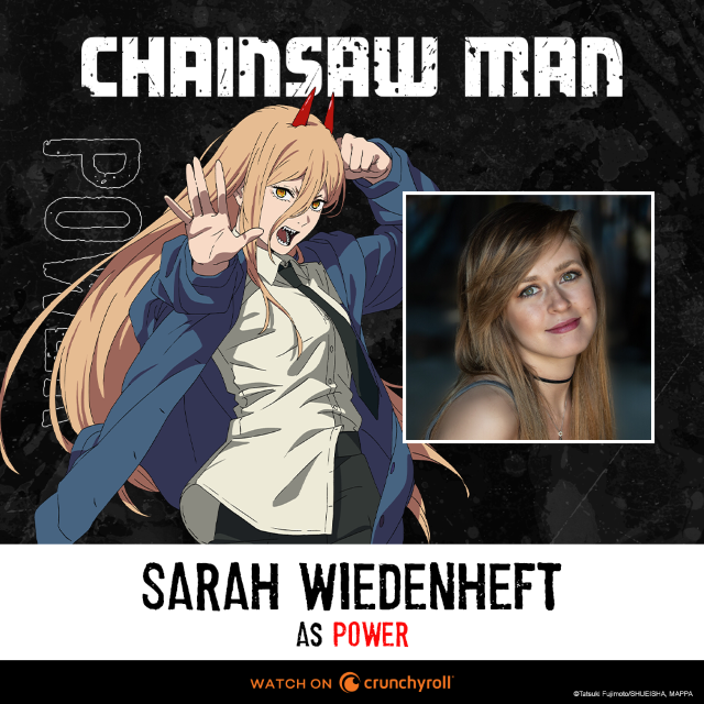 Sarah Wiedenheft as Power in Chainsaw Man