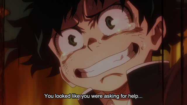 Midoriya's motivation.