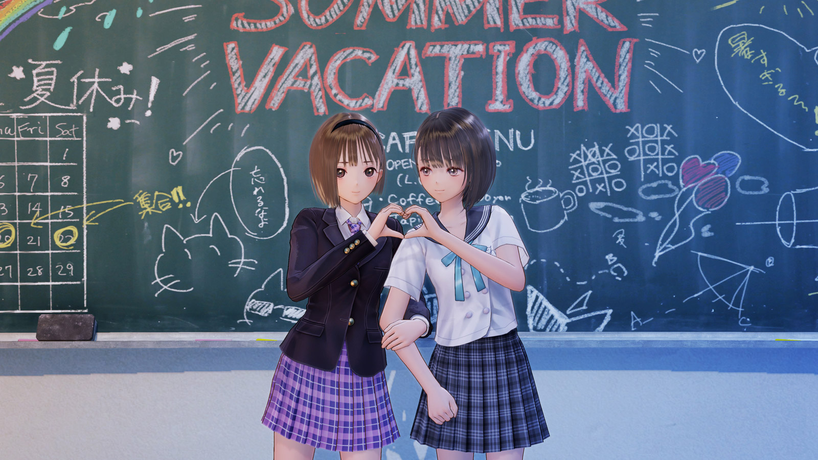 blue reflection second light romance