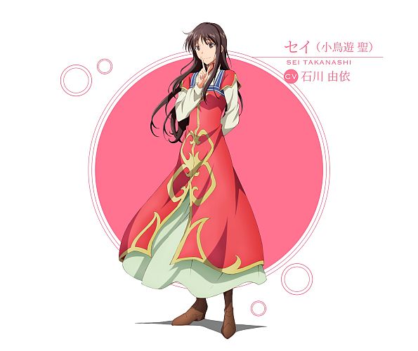 A character visual of Sei Takanashi, the heroine of the upcoming The Saint's Magic Power is Omnipotent TV anime.