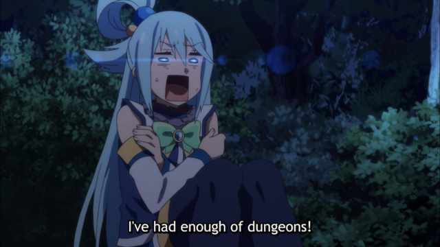 Aqua is over the dungeons