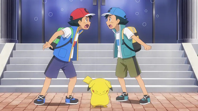 Crunchyroll Ash Faces Himself In New Japanese Promo For Upcoming Pokemon Journeys Special Episodes