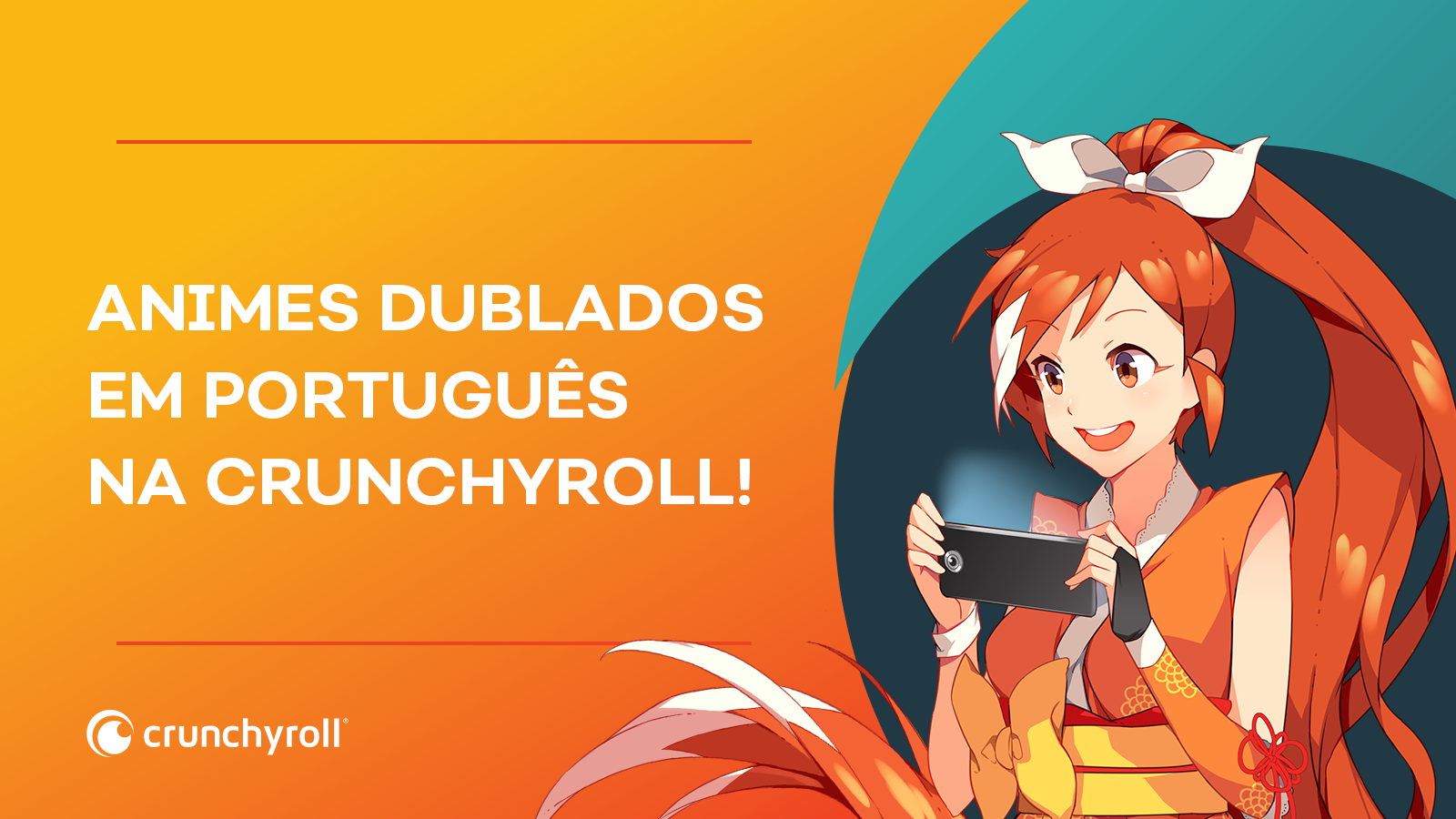 no crunchyroll tem anime dublado