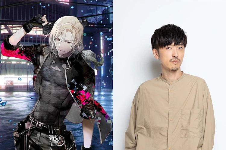 A character visual of Takuya Kuroki (and his voice actor, Takahiro Sakurai) from the upcoming NIGHT HEAD 2041 TV anime.