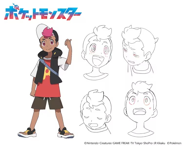 A character setting of Roy from the upcoming new season of the Pokémon TV anime.