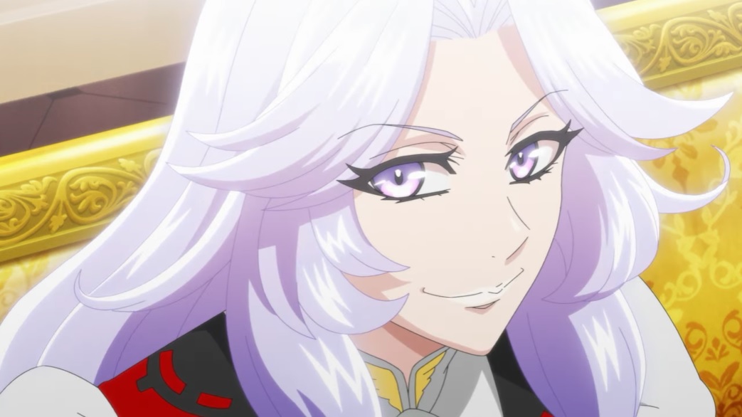 The titular Mirage Queen offers a mysterious smile in a scene from the upcoming Kaitou Queen wa Circus Osuki theatrical anime film.