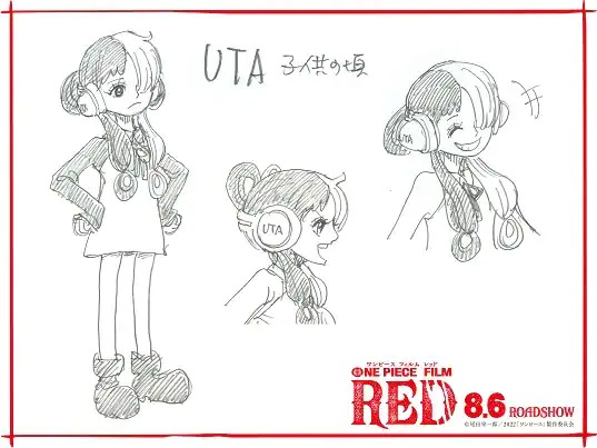 Crunchyroll One Piece Film Red Character Setting Shows Shanks S Daughter Uta As Child