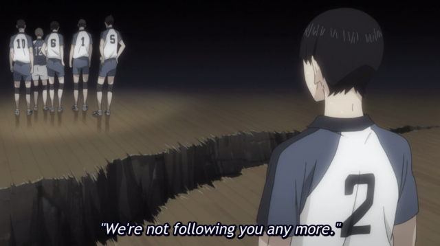 Kageyama is abandoned by his team.