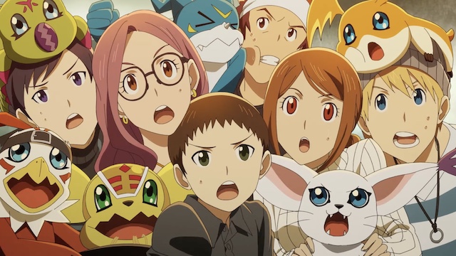 #Digimon Adventure 02 Kinder sind als Erwachsene auf dem DigiFes 2023-Poster zu sehen