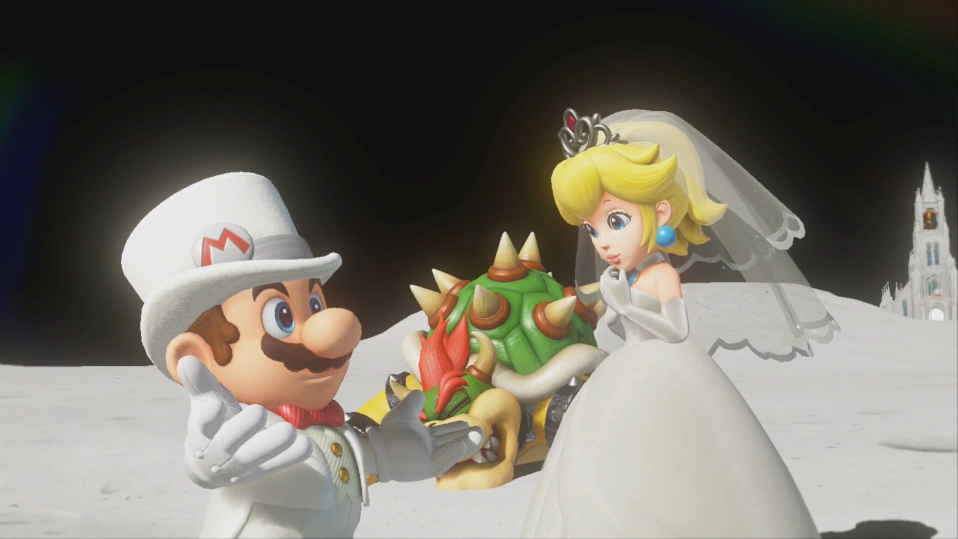 mario and peach and luigi and daisy wedding